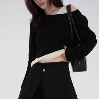 Ibel Crop Sweater & Sleeveless