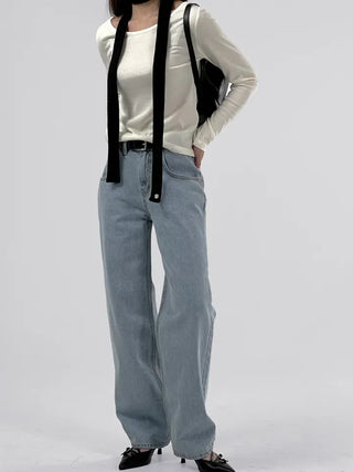 Adore Semi-Wide Denim Pants
