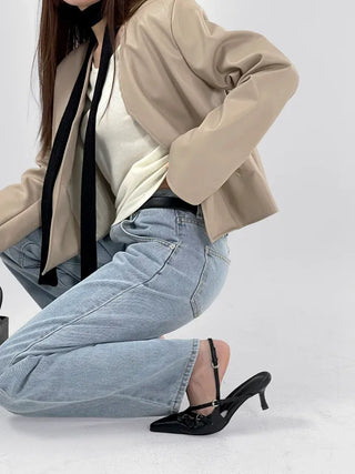 Adore Semi-Wide Denim Pants
