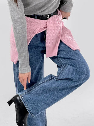Adore Semi-Wide Denim Pants