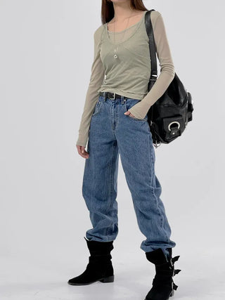 Adore Semi-Wide Denim Pants