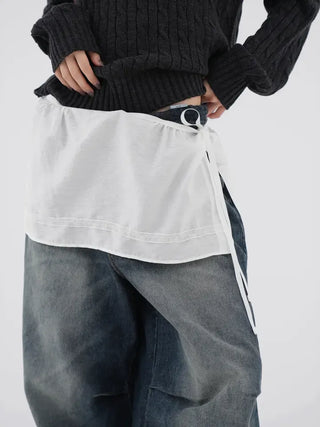 Iro Flat Layered Wrap Skirt
