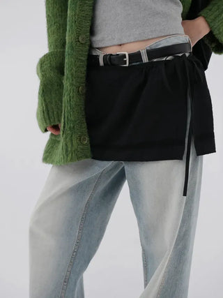 Iro Flat Layered Wrap Skirt