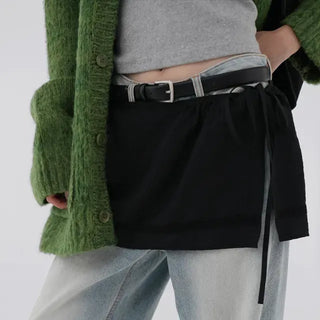 Iro Flat Layered Wrap Skirt