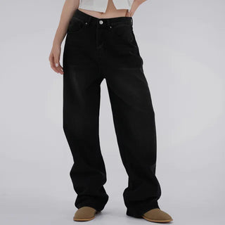 Cheddy Standard Wide Black Denim