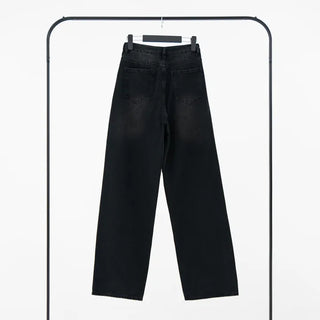 Cheddy Standard Wide Black Denim