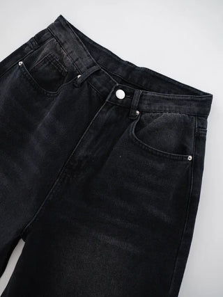 Cheddy Standard Wide Black Denim