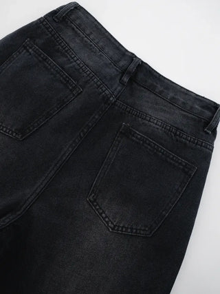 Cheddy Standard Wide Black Denim