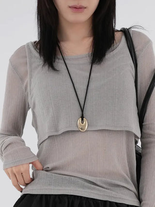 Engia Circle Metal Necklace