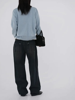 Forty Vintage Wide Denim Pants
