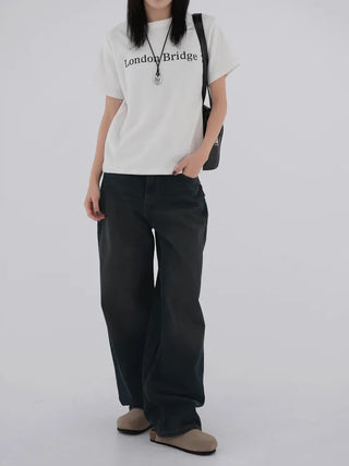 Forty Vintage Wide Denim Pants