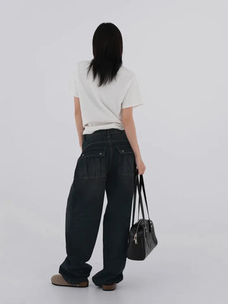 Forty Vintage Wide Denim Pants