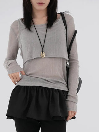 Dianel Double Layer T-shirt
