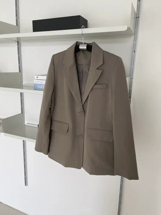 Ruffin Oversized Jacket + Wide Pintuck Slacks Set