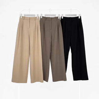 Ruffin Oversized Jacket + Wide Pintuck Slacks Set