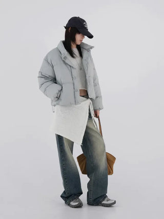 Zelin Vintage Washed Wide Denim Pants