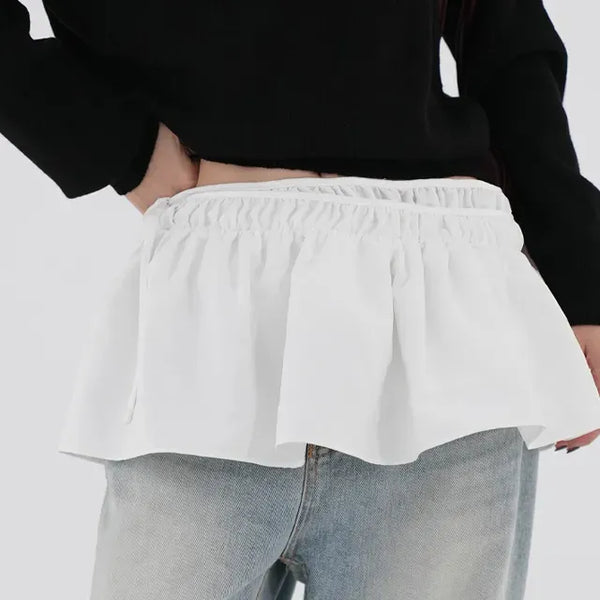 Reiko Shirred Layered Mini Skirt