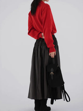 Miyu Basic Collar Button Knit