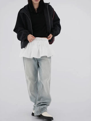 Miyu Basic Collar Button Knit