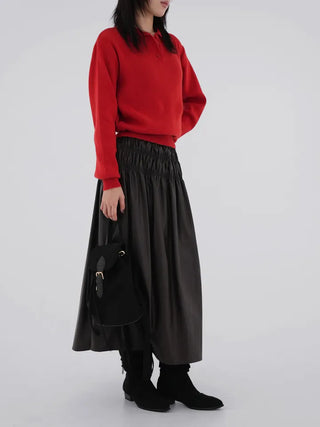 Miyu Basic Collar Button Knit