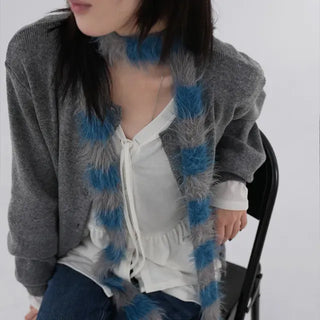 Kira Soft Feather Long Muffler