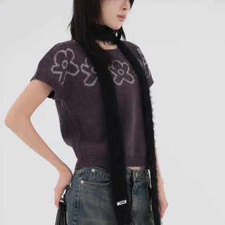 Kira Soft Feather Long Muffler