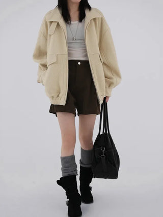 Nearing Crop Fleece-lined Long Sleeve