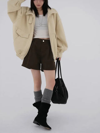 Nearing Crop Fleece-lined Long Sleeve