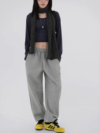 Nearing Crop Fleece-lined Long Sleeve
