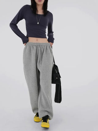 Nearing Crop Fleece-lined Long Sleeve