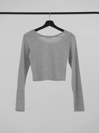 Nearing Crop Fleece-lined Long Sleeve