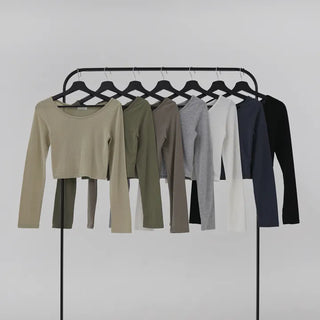 Nearing Crop Fleece-lined Long Sleeve