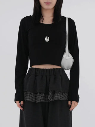 Nearing Crop Fleece-lined Long Sleeve