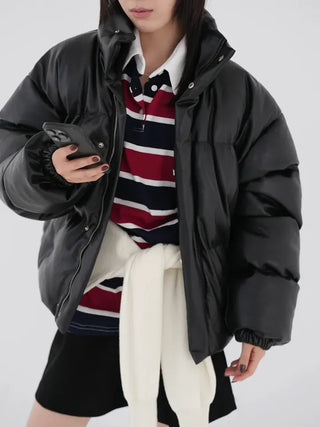 Dacquoise Classic Leather Padded Jacket
