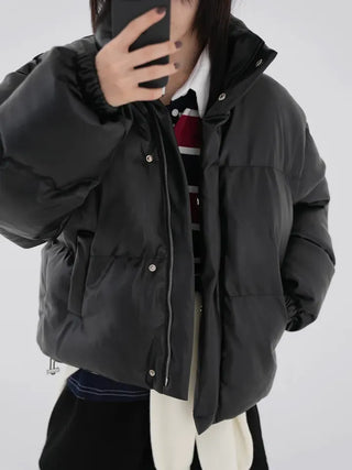 Dacquoise Classic Leather Padded Jacket