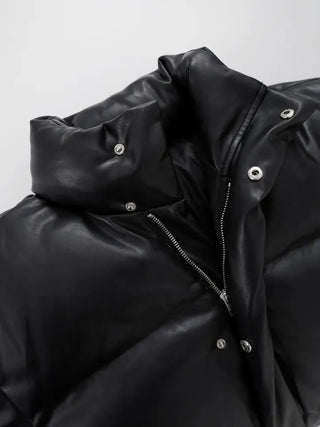 Dacquoise Classic Leather Padded Jacket