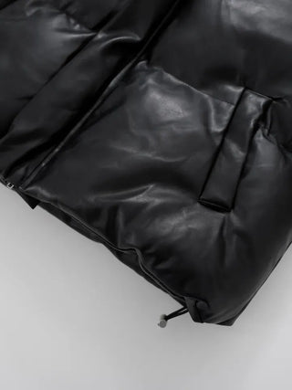 Dacquoise Classic Leather Padded Jacket