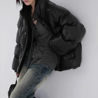Dacquoise Classic Leather Padded Jacket