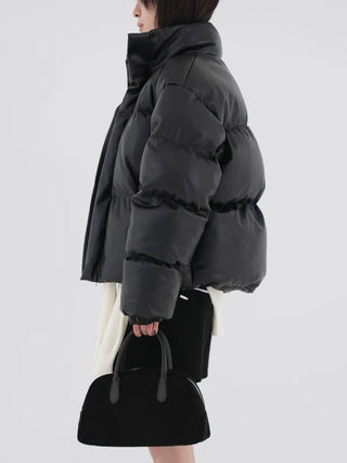 Dacquoise Classic Leather Padded Jacket