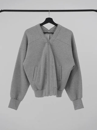Junie V-neck Fleece-lined Zip-up