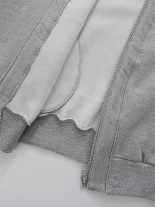 Junie V-neck Fleece-lined Zip-up