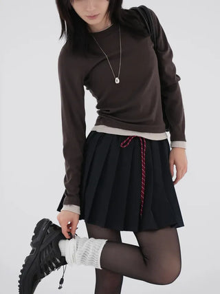 Rain Color Block Layered T-shirt