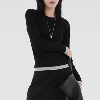 Rain Color Block Layered T-shirt