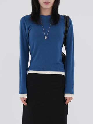 Rain Color Block Layered T-shirt