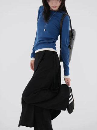 Rain Color Block Layered T-shirt