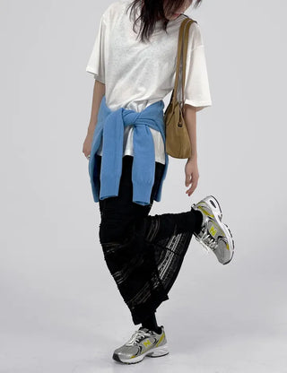 Barnet lace slit skirt