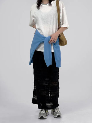 Barnet lace slit skirt