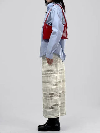 Barnet lace slit skirt