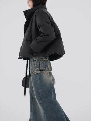 Rico Unique Hip Bag Denim Long Skirt