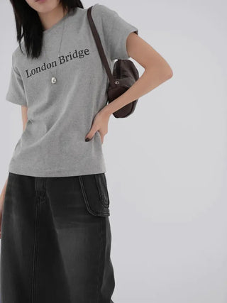 Rico Unique Hip Bag Denim Long Skirt